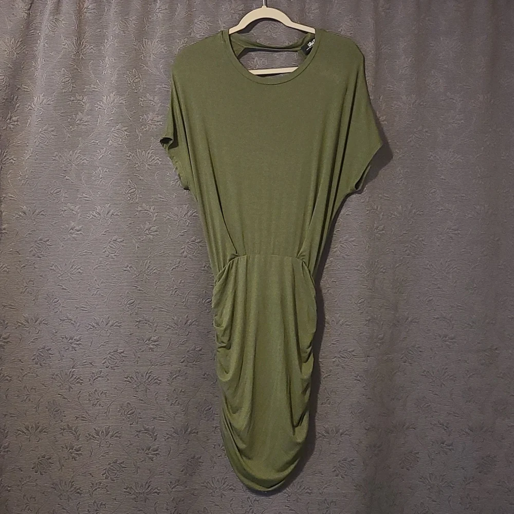 Lulu's Open Back Side Rouched Dress - Picture 1 of 5